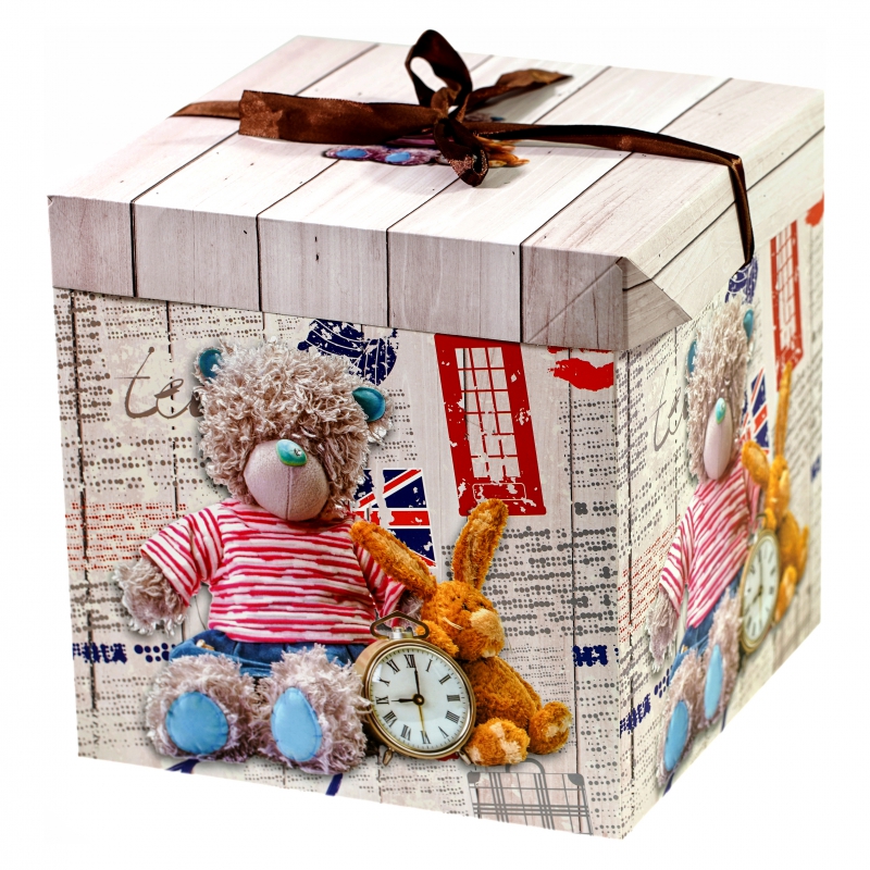 Տուփ Նվերի Հավաքվող Քառակուսի Մեծ 3